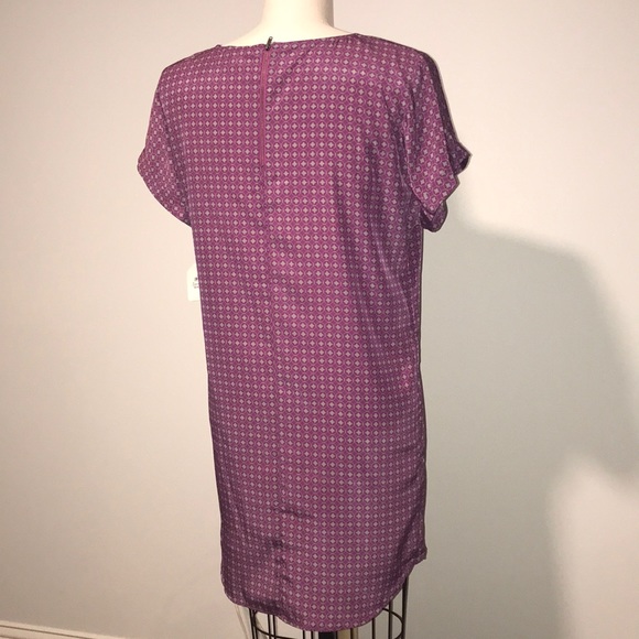 NWT CASLON ▪️ purple & gray shift dress ▪️ sz S - Picture 7 of 8